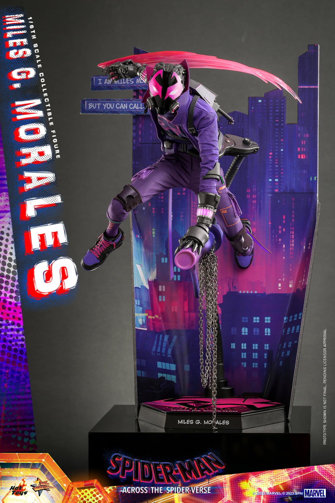 Hot Toys Spider-man: Across The Spider-verse - 1:6 Scale Miles G. Morales Collectible Figure MMS725 ( Standard Edition)