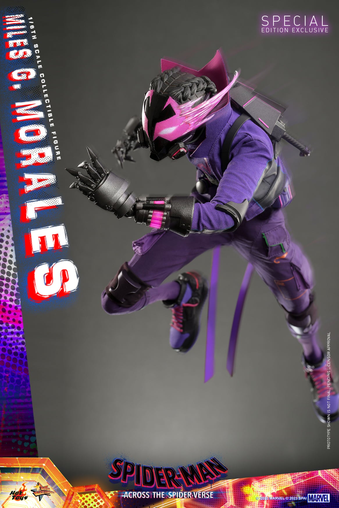 Hot Toys Spider-man: Across The Spider-verse - 1:6 Scale Miles G. Morales Collectible Figure MMS725 ( Standard Edition)