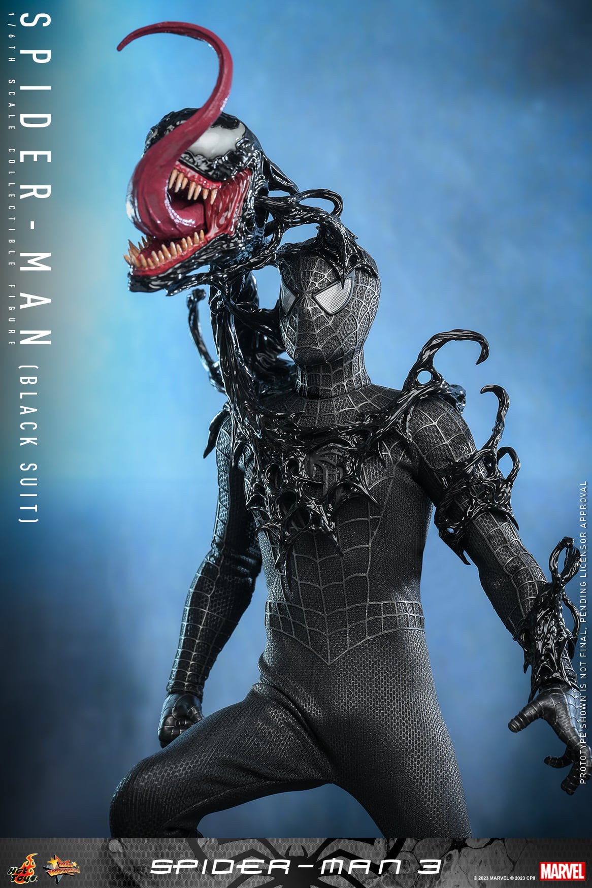 Hot Toys Spider-man 3 - 1:6 Scale Spider-man (Black Suit) Collectible Figure MMS727 (Standard Edition)