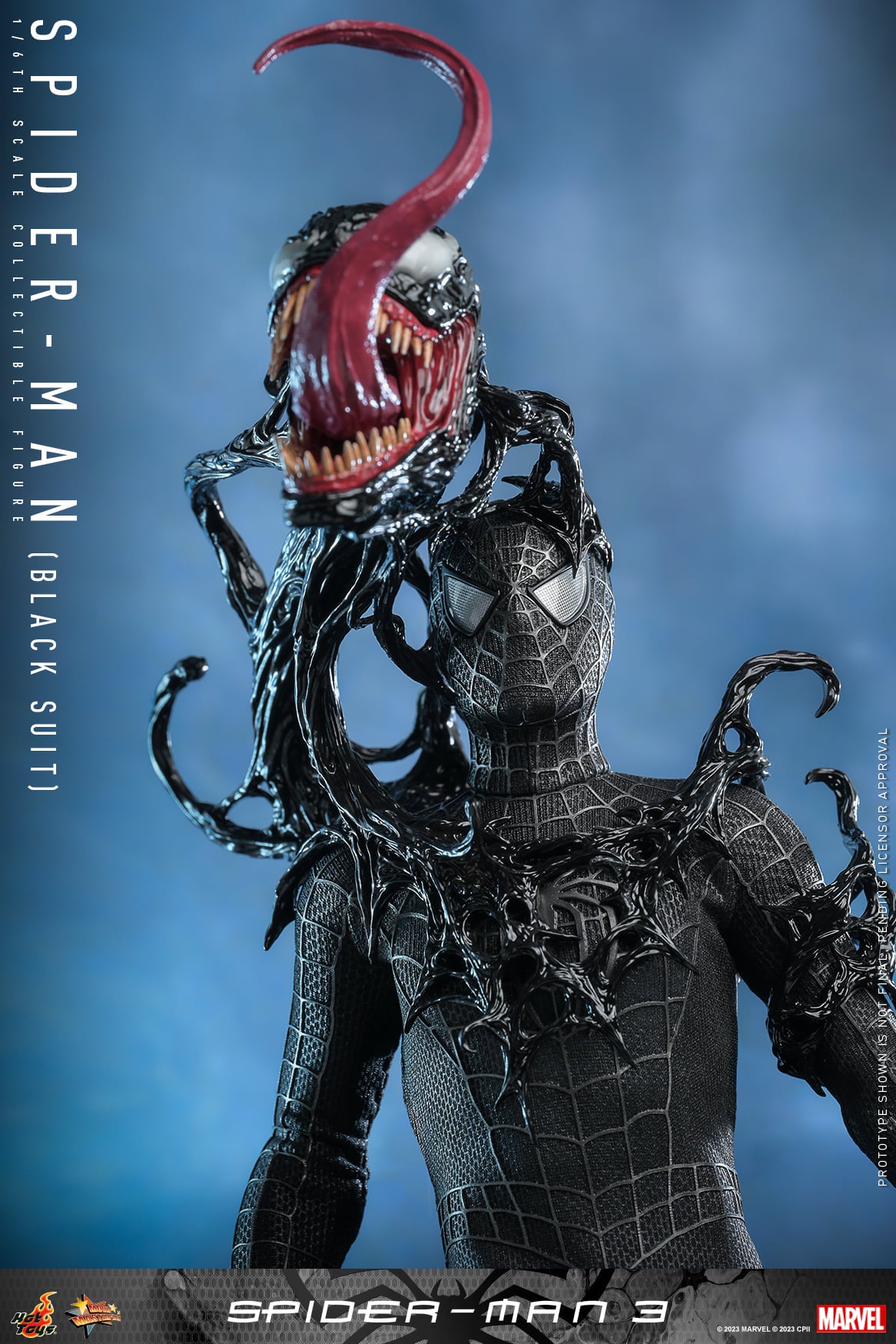 Hot Toys Spider-man 3 - 1:6 Scale Spider-man (Black Suit) Collectible Figure MMS727 (Standard Edition)