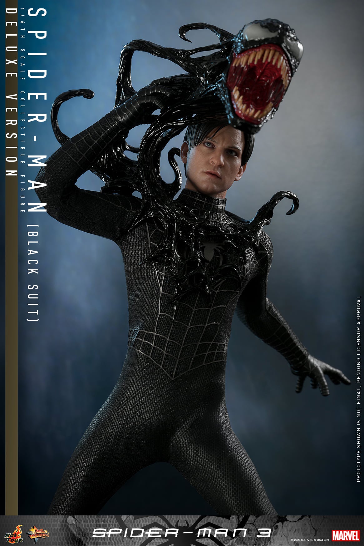 Hot Toys Spider-man 3 - 1:6 Scale Spider-Man (Black Suit) Collectible Figure (Deluxe Version) (Standard  Edition) - MMS728