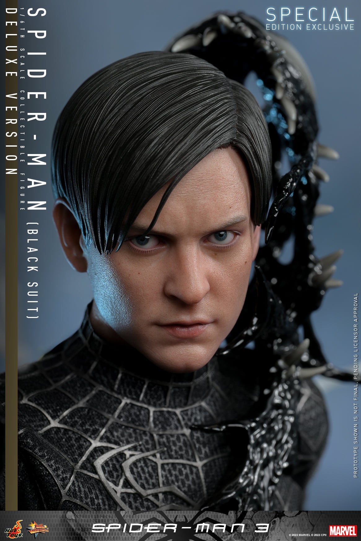 Hot Toys Spider-man 3 - 1:6 Scale Spider-Man (Black Suit) Collectible Figure (Deluxe Version) (Standard  Edition) - MMS728