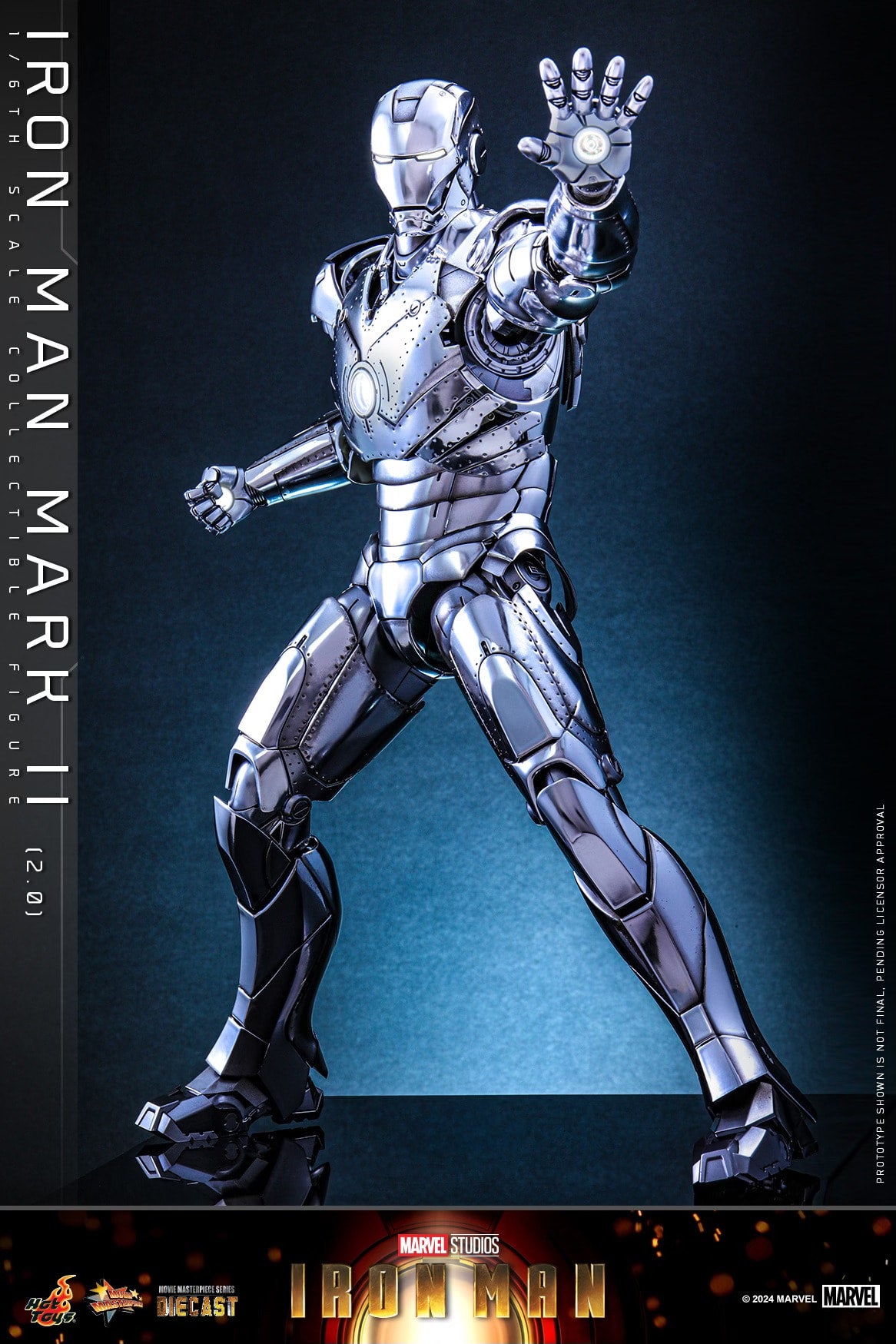 Hot Toys Iron Man Mark II (2.0) 1:6 Scale Collectible Figure MMS733D59