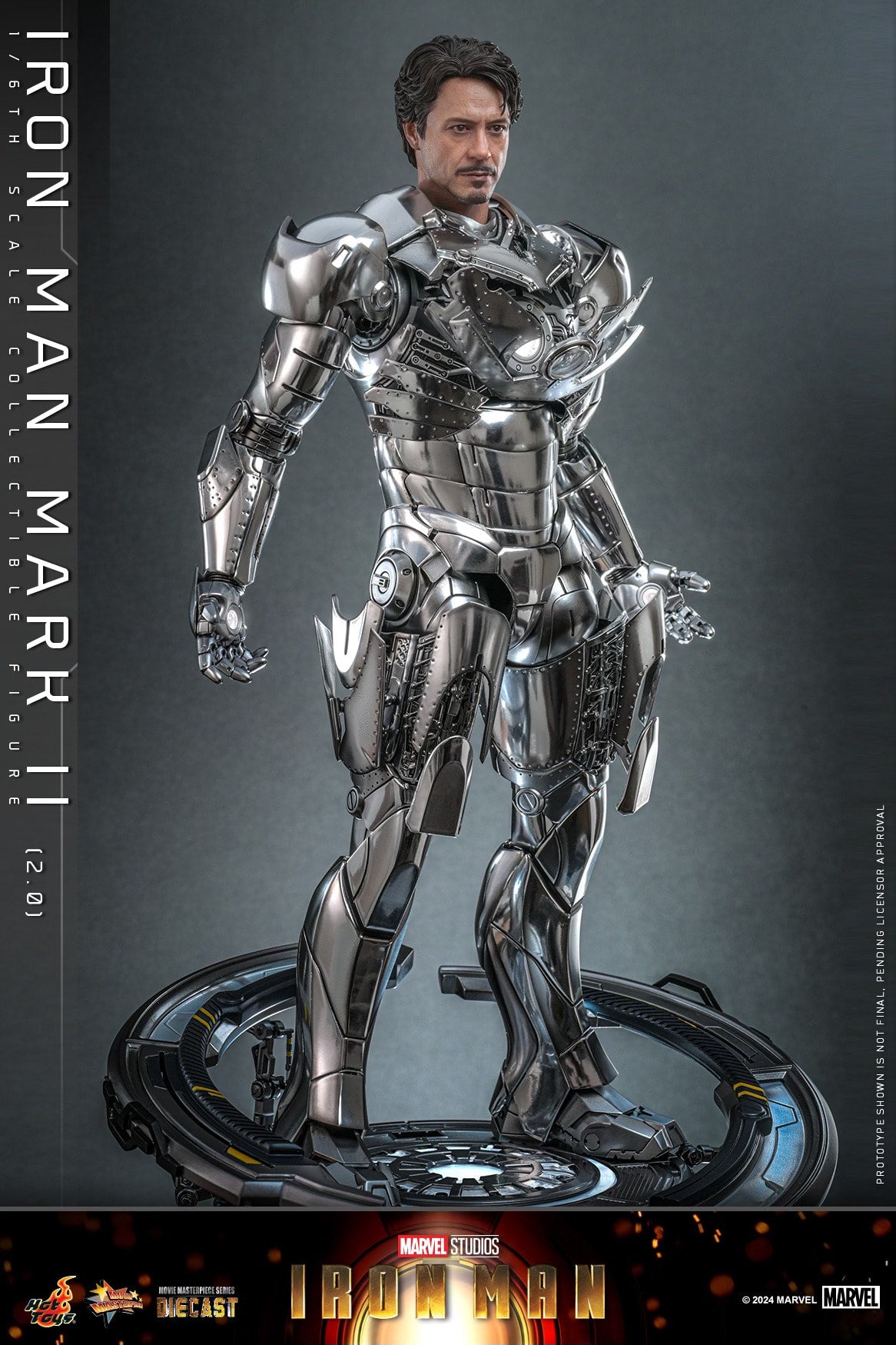 Hot Toys Iron Man Mark II (2.0) 1:6 Scale Collectible Figure MMS733D59