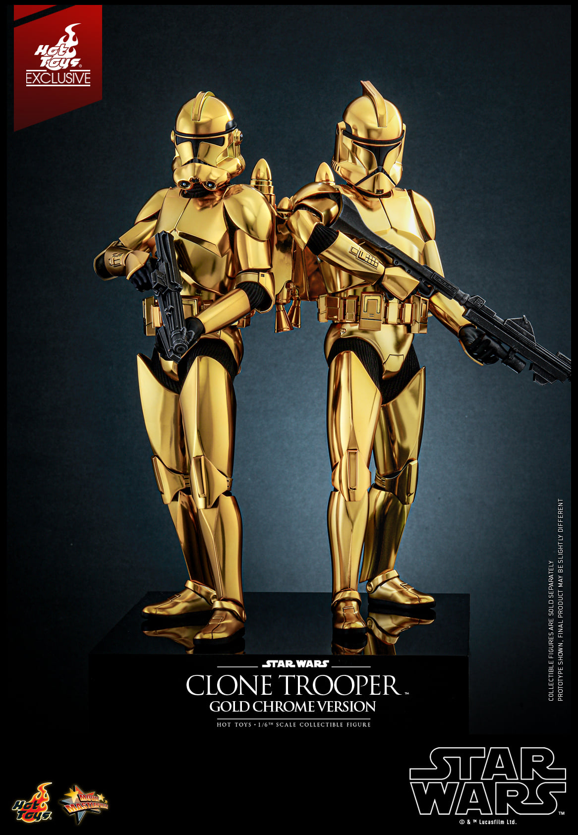 Hot Toys Star Wars™ - 1/6th scale Clone Trooper™ (Gold Chrome Version) Collectible Figure [Hot Toys Exclusive] MMS735