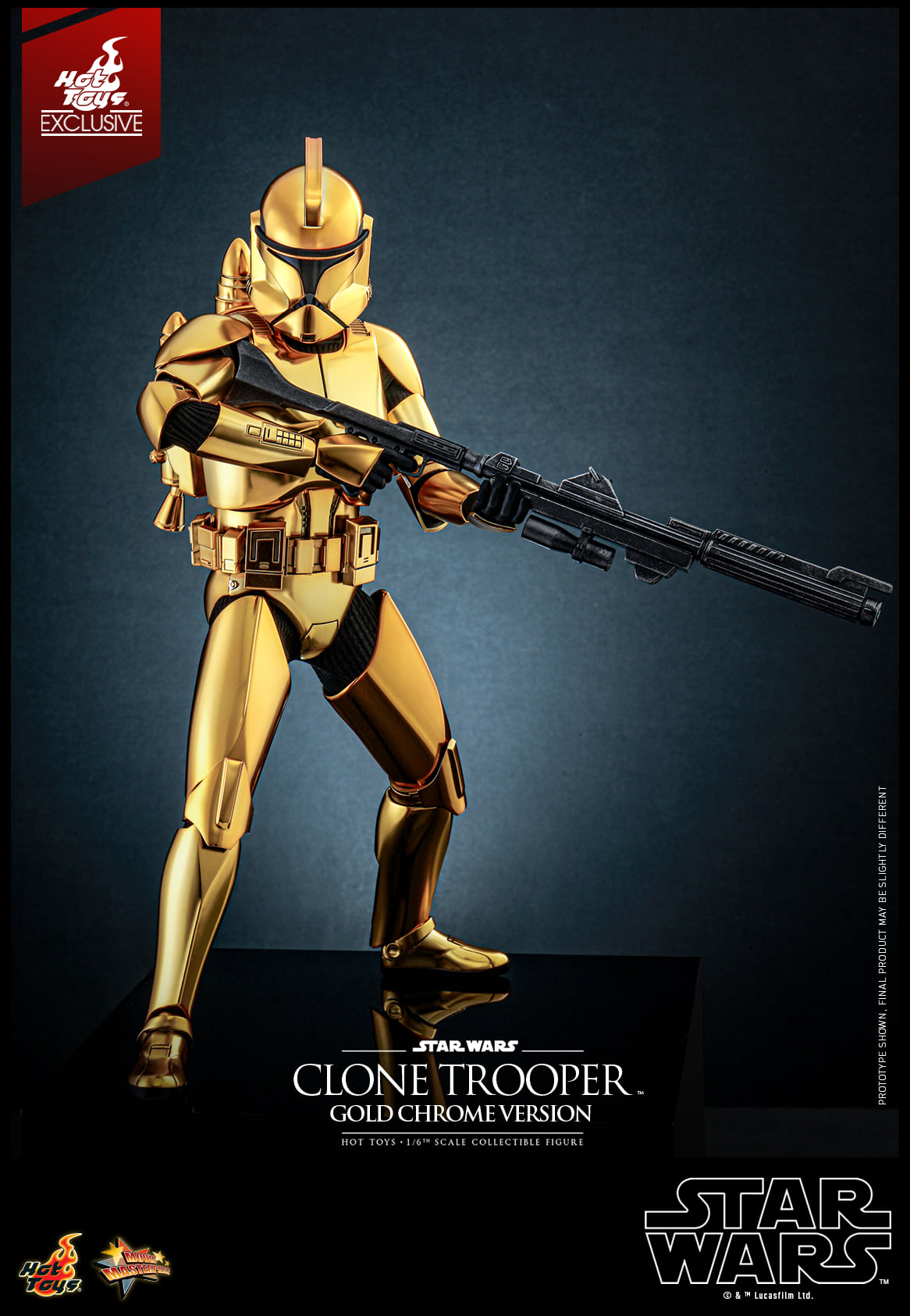 Hot Toys Star Wars™ - 1/6th scale Clone Trooper™ (Gold Chrome Version) Collectible Figure [Hot Toys Exclusive] MMS735