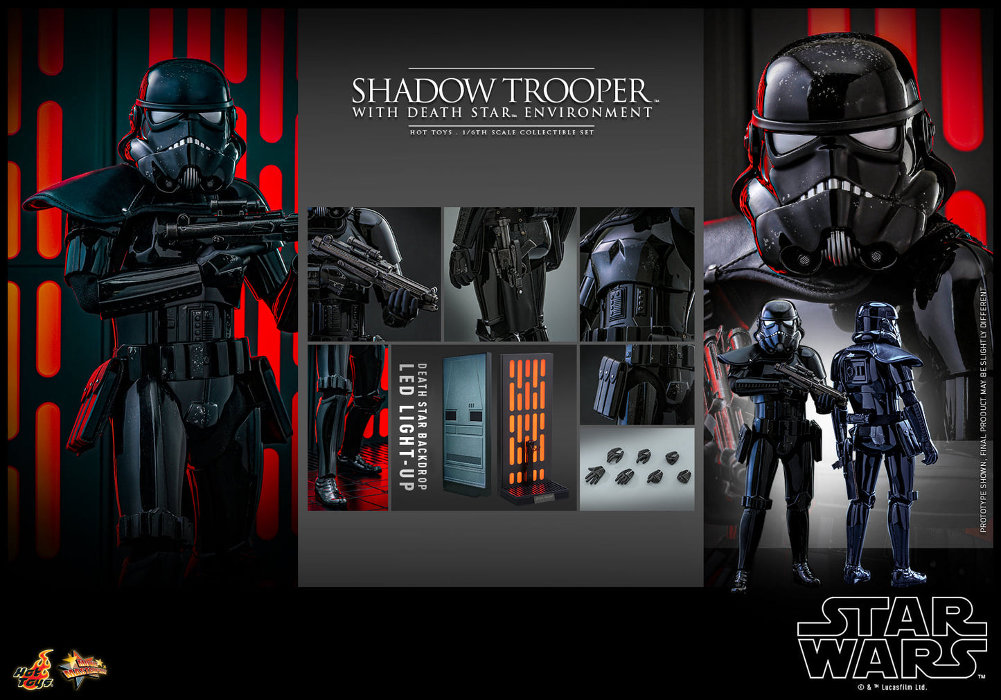 Hot Toys【Star Wars™ - 1/6th scale Shadow Trooper™ with Death Star Environment Collectible Set】MMS737