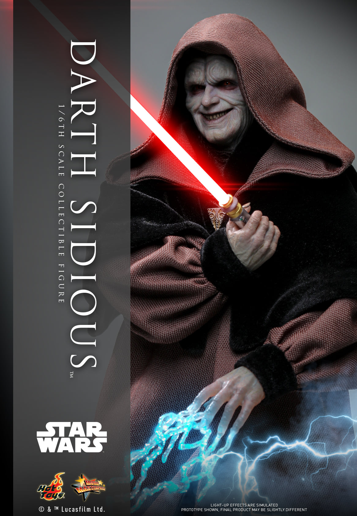 Hot Toys Star Wars: Revenge Of The Sith™ Darth Sidious™ 1:6 Scale Collectible Figure (With Global Exclusive Commemorative Coin)(Exclusive Edition) MMS745B