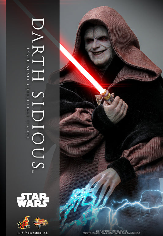 Hot Toys Star Wars: Revenge Of The Sith™ Darth Sidious™ 1:6 Scale Collectible Figure (With Global Exclusive Commemorative Coin)(Exclusive Edition) MMS745B