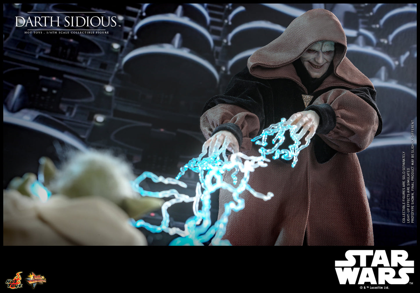 Hot Toys Star Wars: Revenge Of The Sith™ Darth Sidious™ 1:6 Scale Collectible Figure (With Global Exclusive Commemorative Coin)(Exclusive Edition) MMS745B