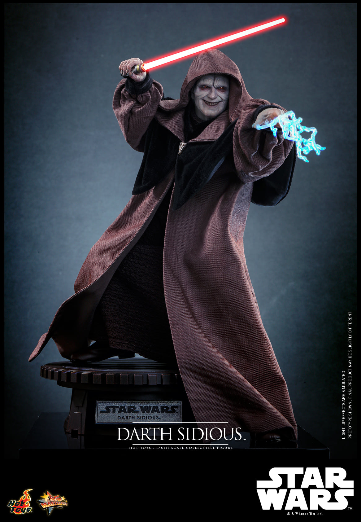 Hot Toys Star Wars: Revenge Of The Sith™ Darth Sidious™ 1:6 Scale Collectible Figure (With Global Exclusive Commemorative Coin)(Exclusive Edition) MMS745B