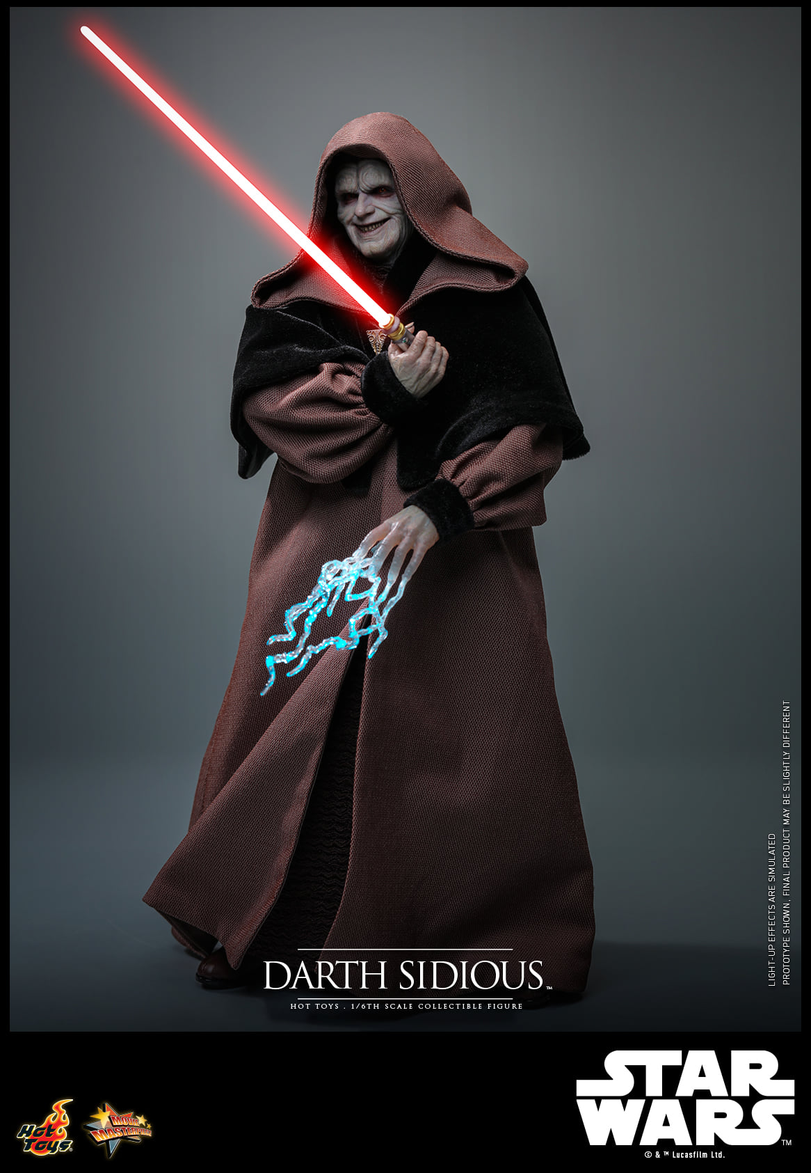 Hot Toys Star Wars: Revenge Of The Sith™ Darth Sidious™ 1:6 Scale Collectible Figure (With Global Exclusive Commemorative Coin)(Exclusive Edition) MMS745B