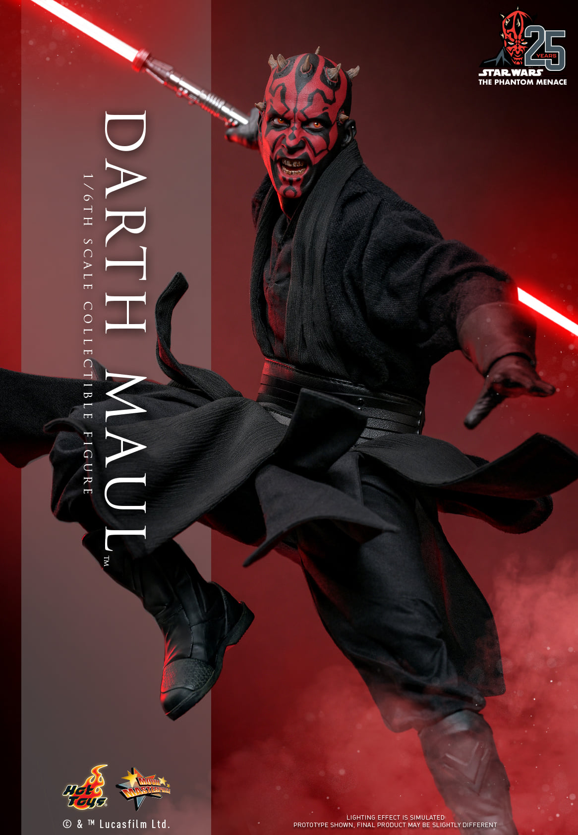 Hot Toys【Star Wars™ Episode I: The Phantom Menace - 1:6 Scale Darth Maul Collectible Figure】 (Exclusive Edition)(Global Exclusive Commemorative Coin) (The color of the coins is random, possibly gold or red) MMS748B