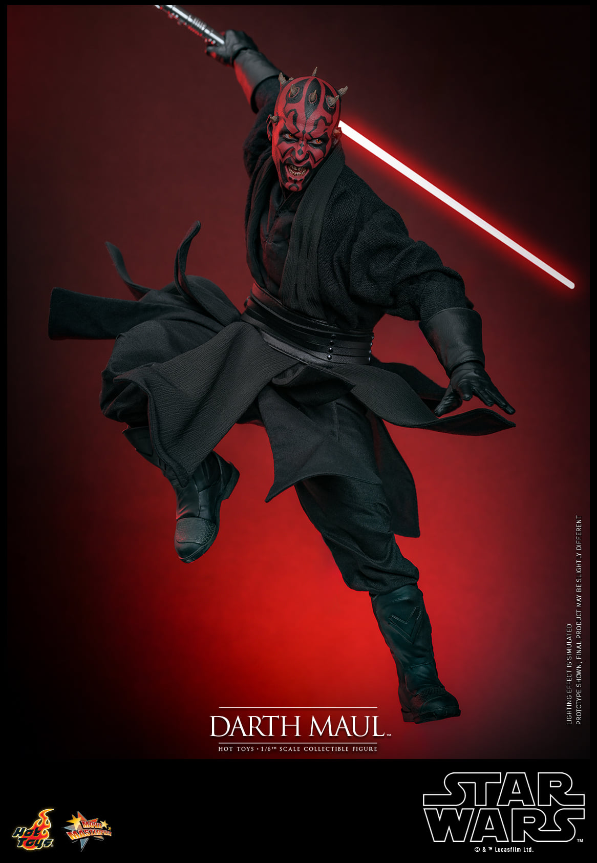 Hot Toys【Star Wars™ Episode I: The Phantom Menace - 1:6 Scale Darth Maul Collectible Figure】 (Exclusive Edition)(Global Exclusive Commemorative Coin) (The color of the coins is random, possibly gold or red) MMS748B