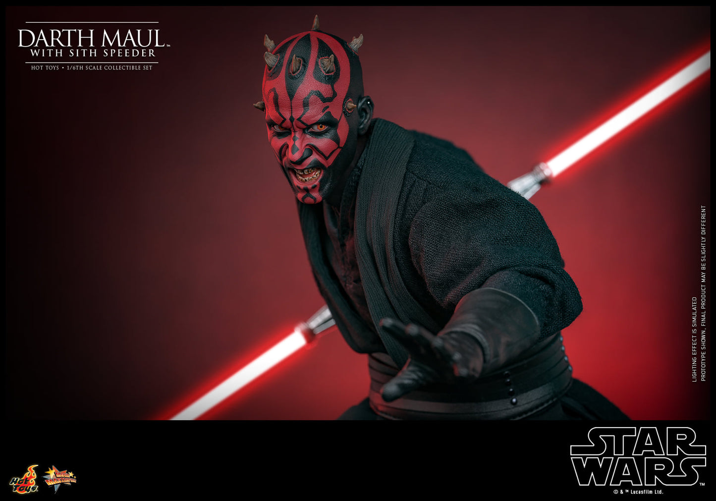 Hot Toys【Star Wars™ Episode I: The Phantom Menace - 1:6 Scale Darth Maul Collectible Figure】 (Exclusive Edition)(Global Exclusive Commemorative Coin) (The color of the coins is random, possibly gold or red) MMS749B