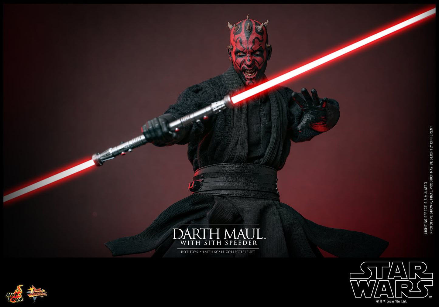 Hot Toys【Star Wars™ Episode I: The Phantom Menace - 1:6 Scale Darth Maul Collectible Figure】 (Exclusive Edition)(Global Exclusive Commemorative Coin) (The color of the coins is random, possibly gold or red) MMS749B