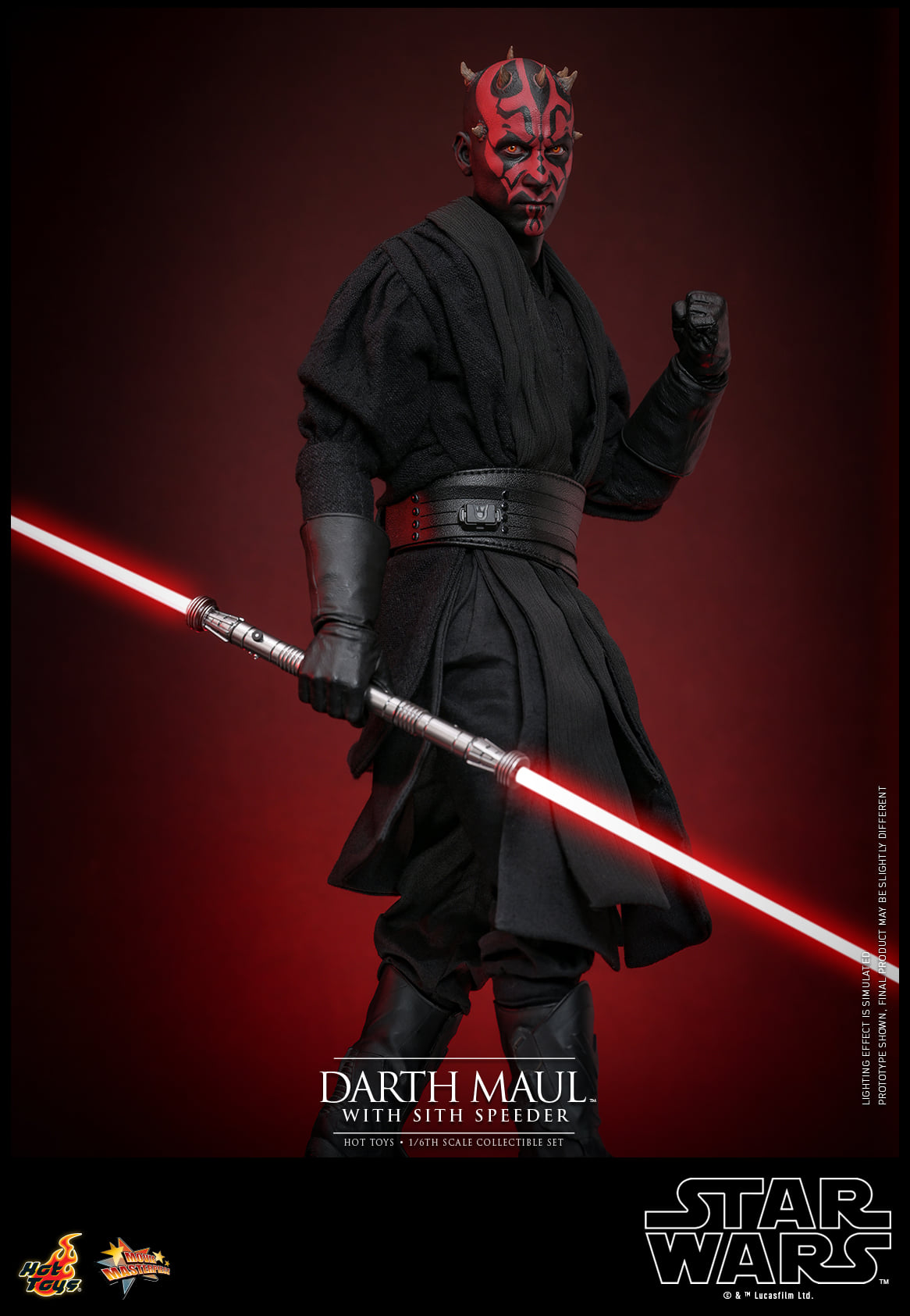 Hot Toys【Star Wars™ Episode I: The Phantom Menace - 1:6 Scale Darth Maul Collectible Figure】 (Exclusive Edition)(Global Exclusive Commemorative Coin) (The color of the coins is random, possibly gold or red) MMS749B