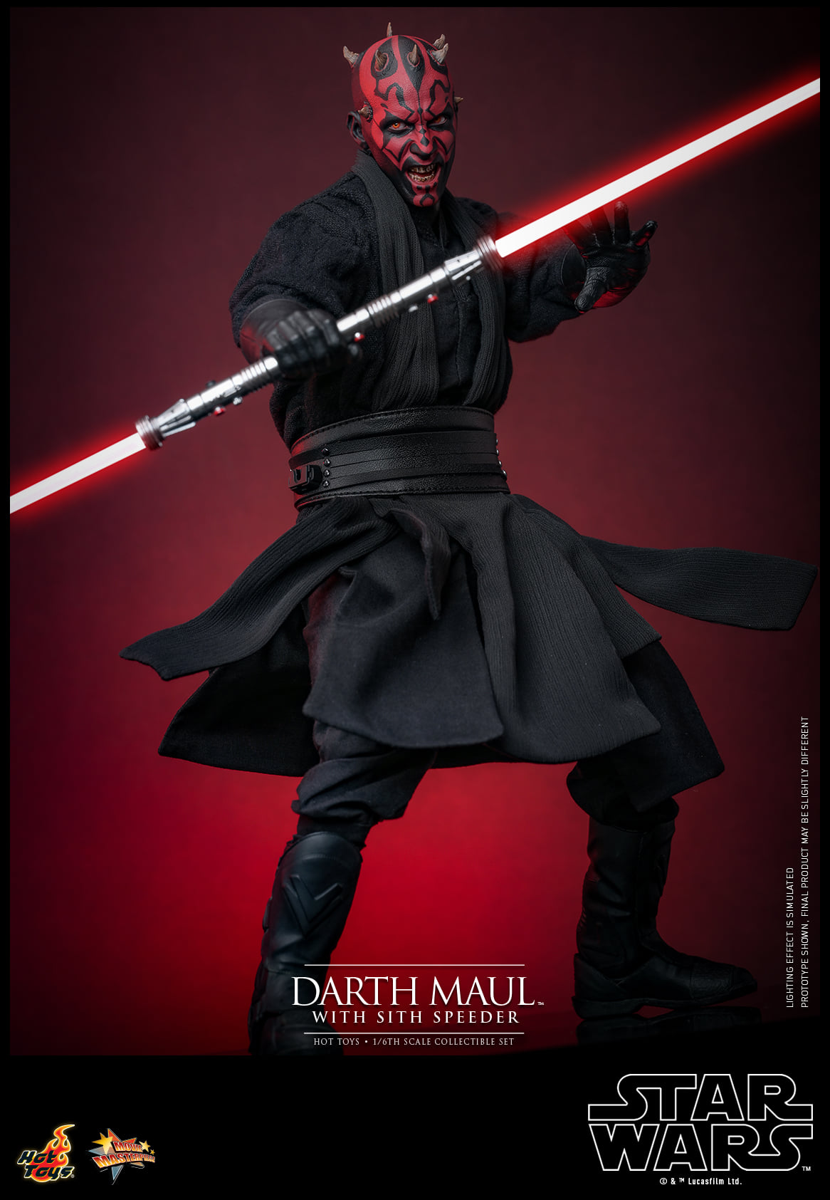 Hot Toys【Star Wars™ Episode I: The Phantom Menace - 1:6 Scale Darth Maul Collectible Figure】 (Exclusive Edition)(Global Exclusive Commemorative Coin) (The color of the coins is random, possibly gold or red) MMS749B