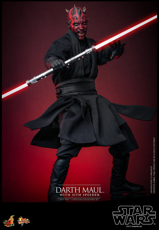 Hot Toys【Star Wars™ Episode I: The Phantom Menace - 1:6 Scale Darth Maul Collectible Figure】 (Exclusive Edition)(Global Exclusive Commemorative Coin) (The color of the coins is random, possibly gold or red) MMS749B