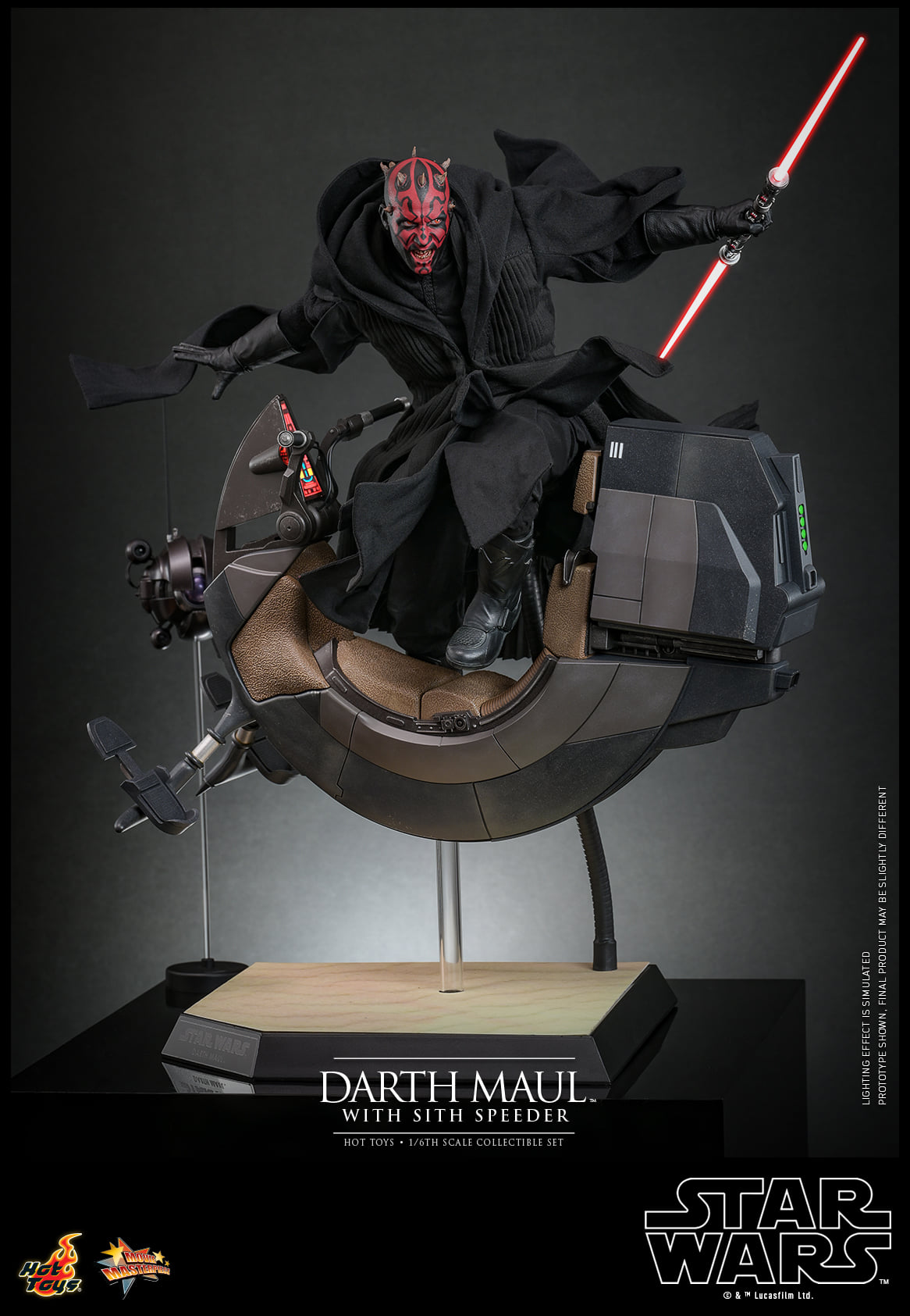 Hot Toys【Star Wars™ Episode I: The Phantom Menace - 1:6 Scale Darth Maul Collectible Figure】 (Exclusive Edition)(Global Exclusive Commemorative Coin) (The color of the coins is random, possibly gold or red) MMS749B