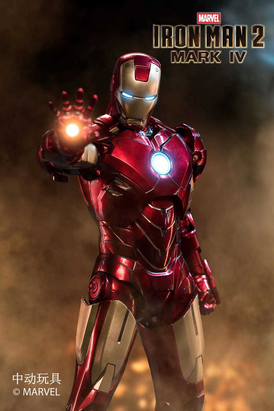 ZD Toys Iron Man II Mark IV 1:10 Scale Collectible Figure ( No Light Up Function )