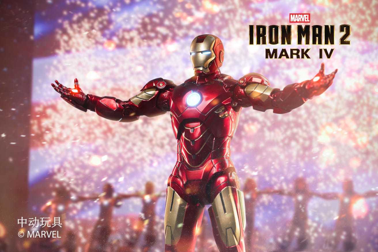 ZD Toys Iron Man II Mark IV 1:10 Scale Collectible Figure ( No Light Up Function )