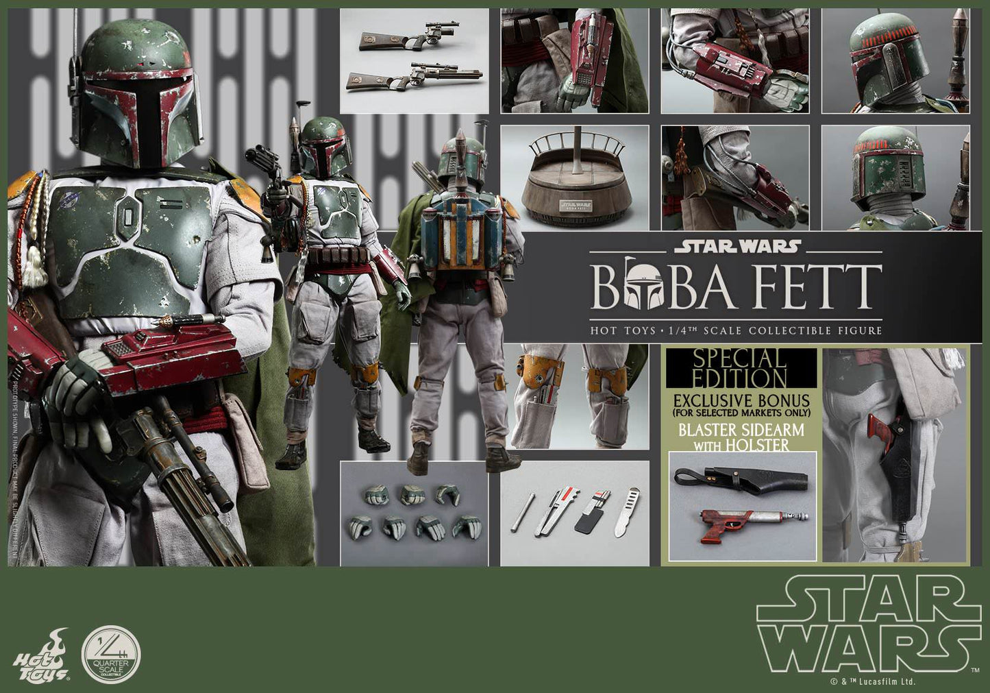 Hot Toys Star Wars: Episode VI Return of the Jedi - Boba Fett QS003 (Special Edition)