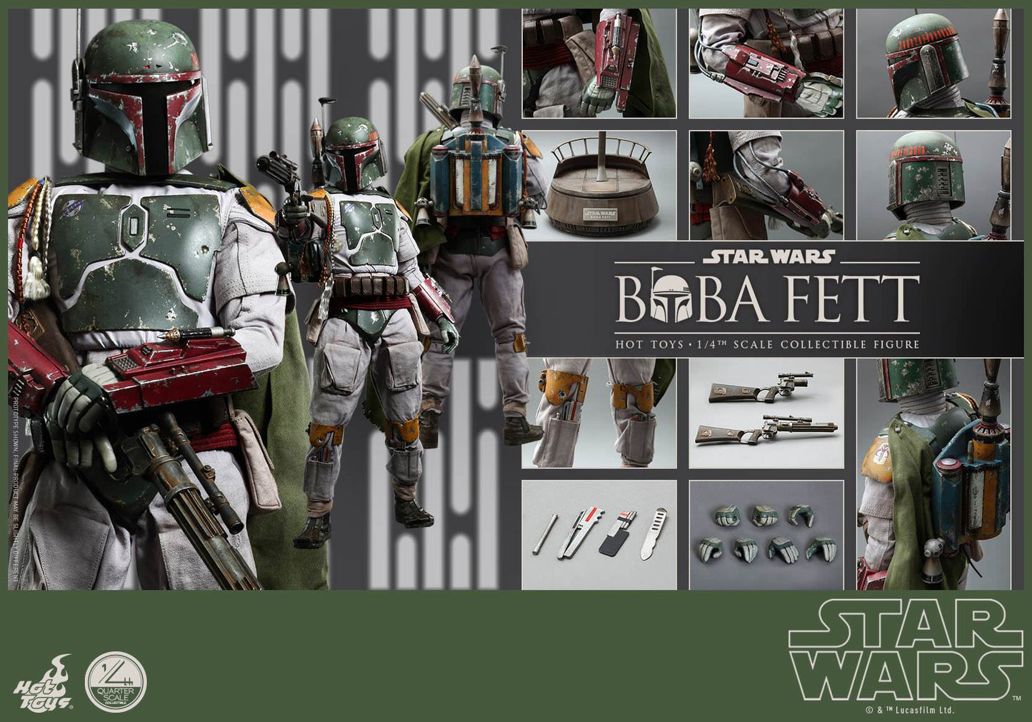 Hot Toys Star Wars: Episode VI Return of the Jedi - Boba Fett QS003 (Regular Edition)