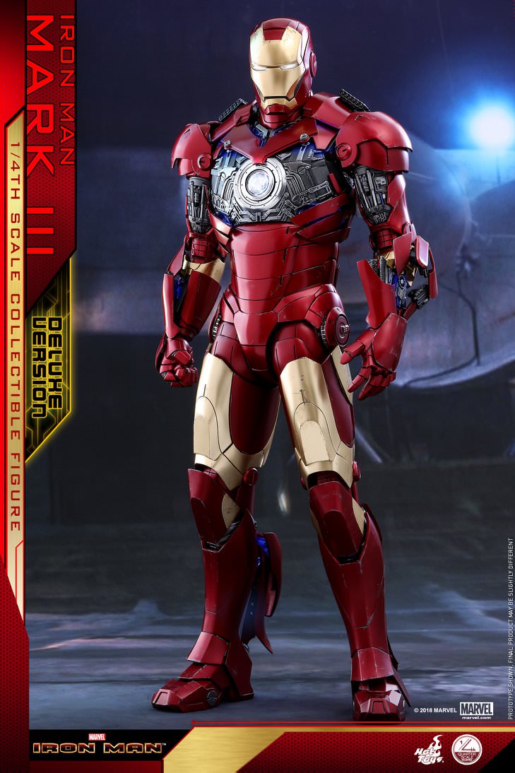 Hot Toys Iron Man - Mark III 1/4th scale QS012 (Deluxe Version)