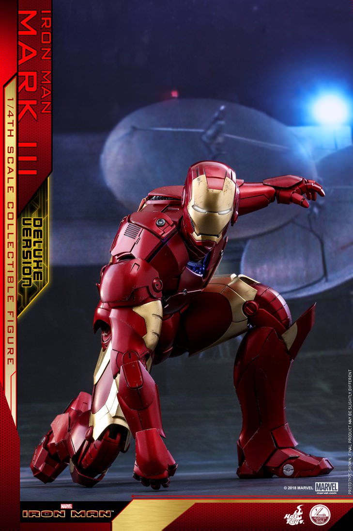 Hot Toys Iron Man - Mark III 1/4th scale QS012 (Deluxe Version)