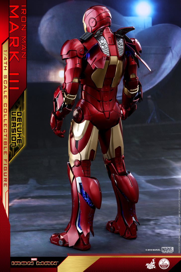 Hot Toys Iron Man - Mark III 1/4th scale QS012 (Deluxe Version)