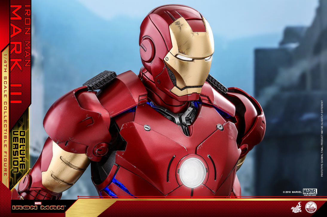 Hot Toys Iron Man - Mark III 1/4th scale QS012 (Deluxe Version)