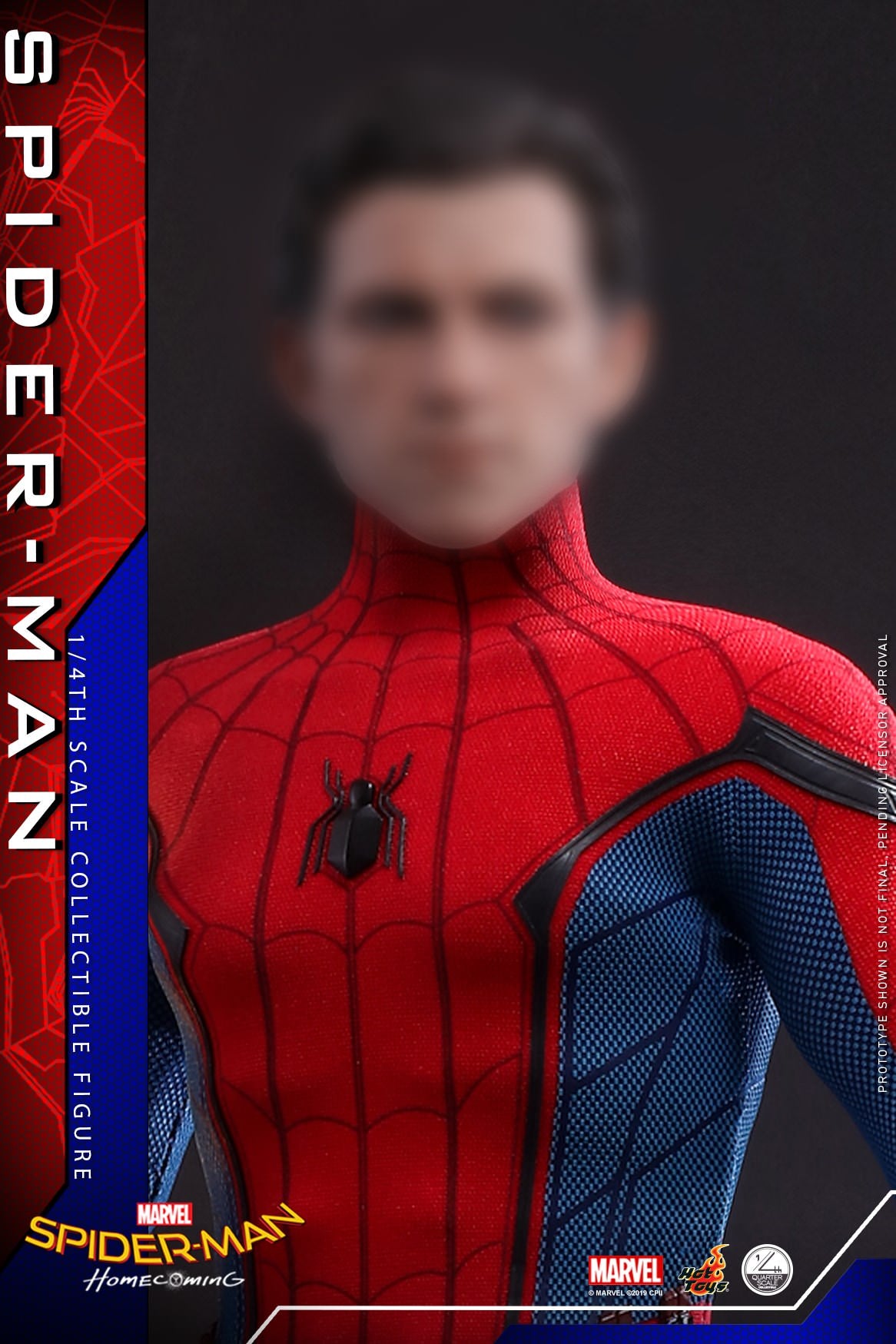 Hot Toys Spider-Man: Homecoming - Spider-Man 1/4th scale QS014 (Normal Version)(Standard Edition)(Without Bonus Accessory :One (1) hologram panel)