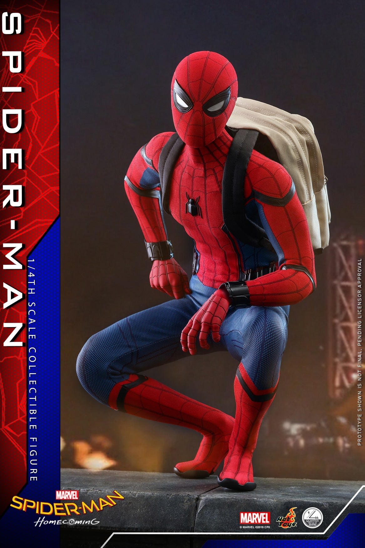 Hot Toys Spider-Man: Homecoming - Spider-Man 1/4th scale QS014 (Normal Version)(Standard Edition)(Without Bonus Accessory :One (1) hologram panel)