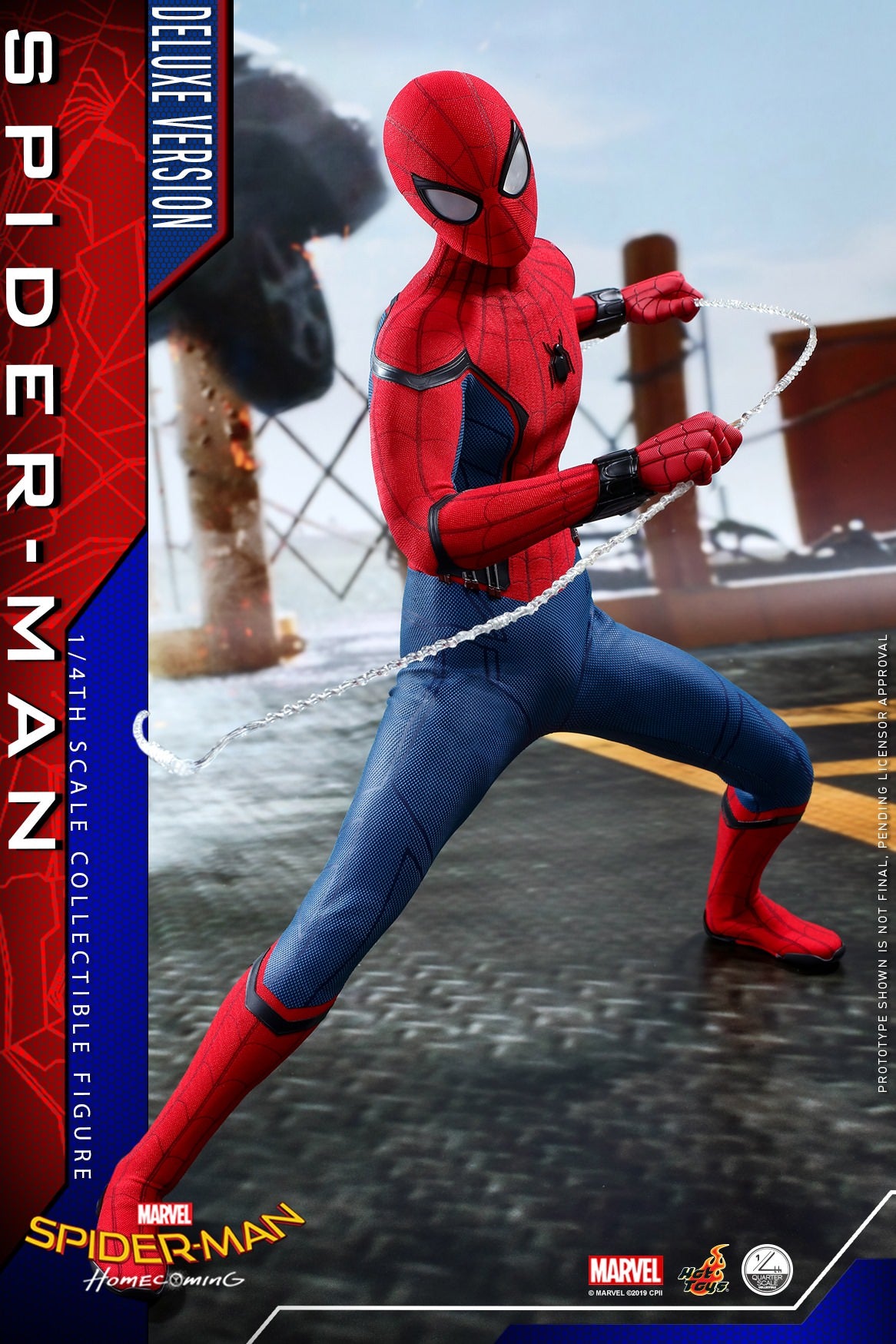 Hot Toys Spider-Man: Homecoming - Spider-Man 1/4th scale QS015 (Deluxe Version)(Regular Edition)(Without Bonus Accessory :One (1) hologram panel)