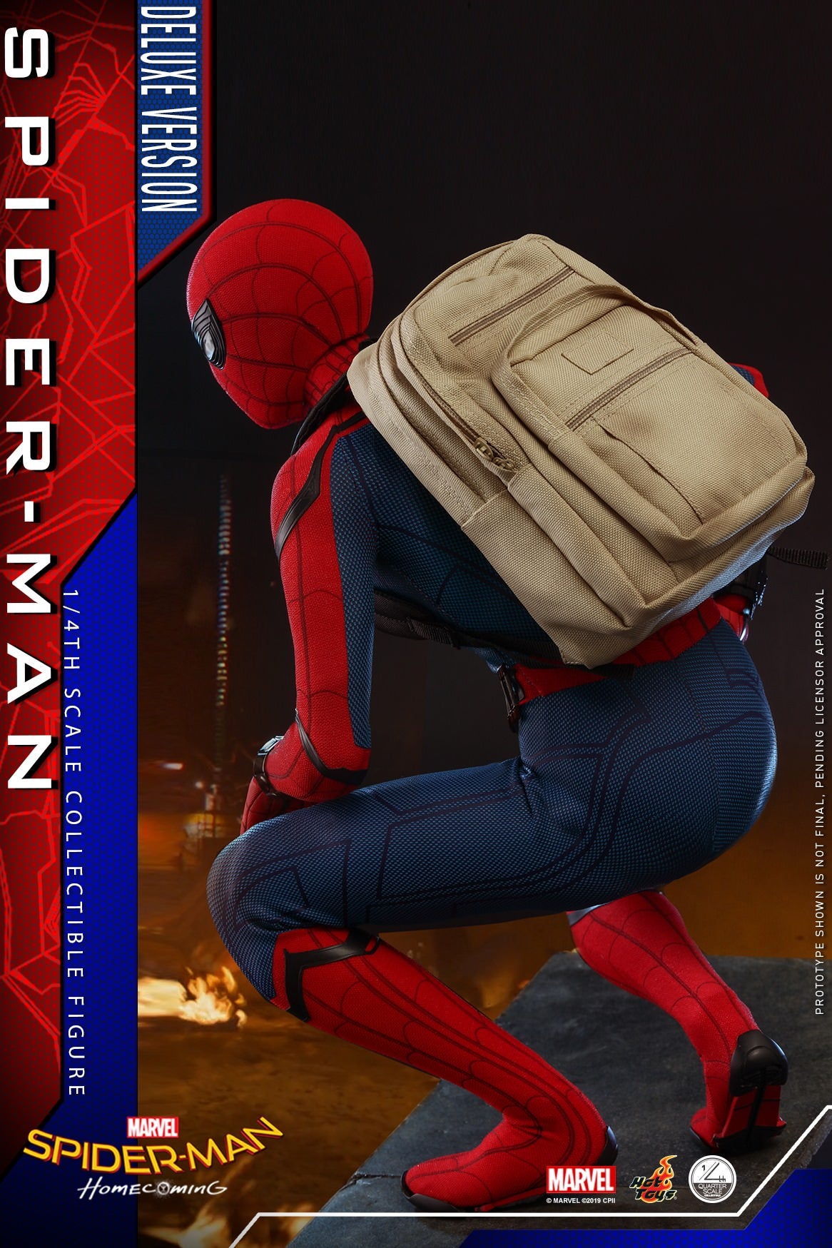 Hot Toys Spider-Man: Homecoming - Spider-Man 1/4th scale QS015 (Deluxe Version)(Regular Edition)(Without Bonus Accessory :One (1) hologram panel)