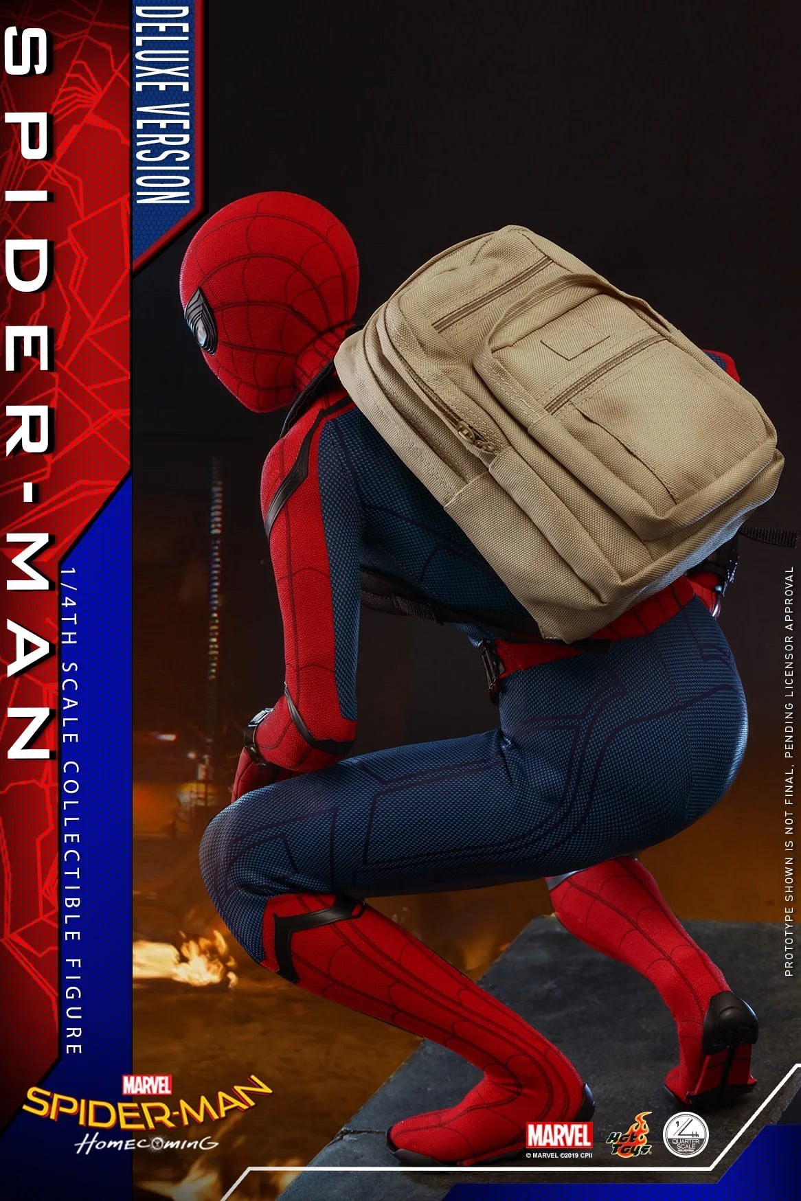 Hot Toys Spider-Man: Homecoming - Spider-Man 1/4th scale QS015B (Deluxe Version)(Special Edition)( Bonus Accessory :One (1) hologram panel)