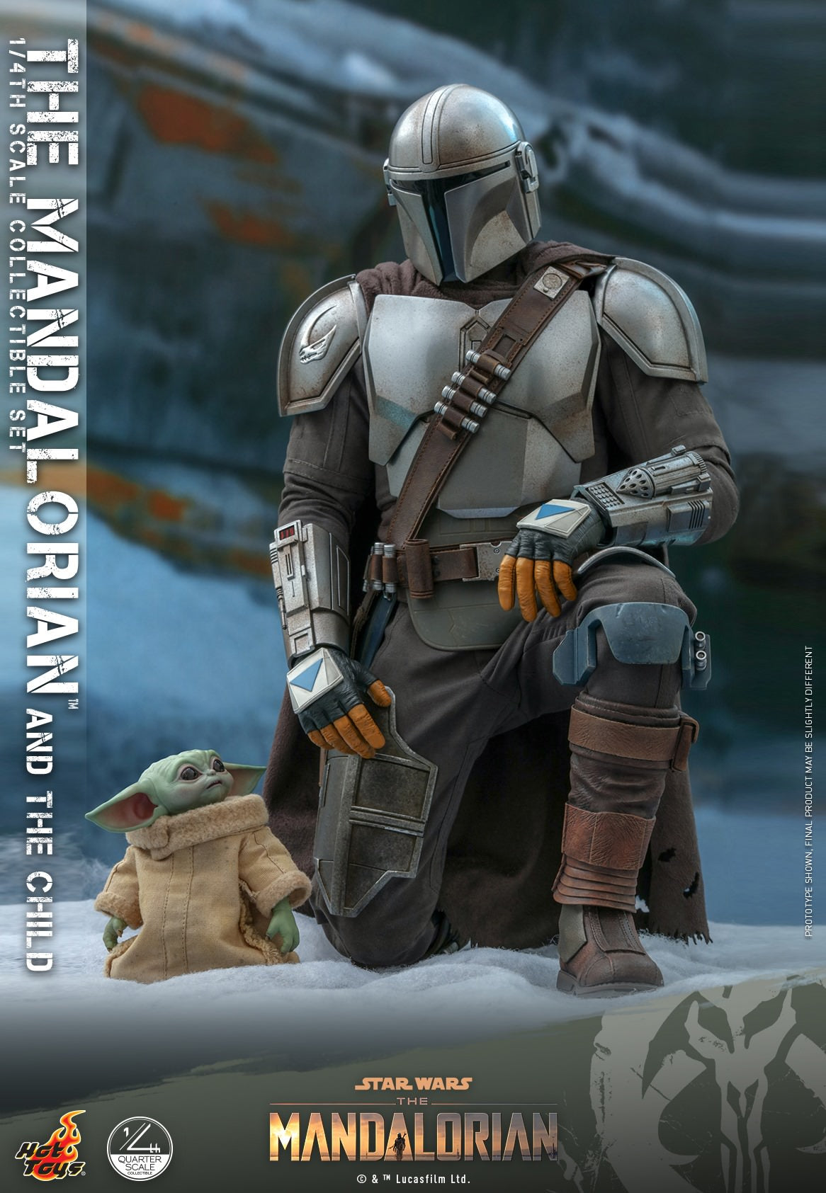 Hot Toys Star Wars™ The Mandalorian™ - 1/4th scale The Mandalorian &amp; The Child Collectible Set (Standard Version) QS016