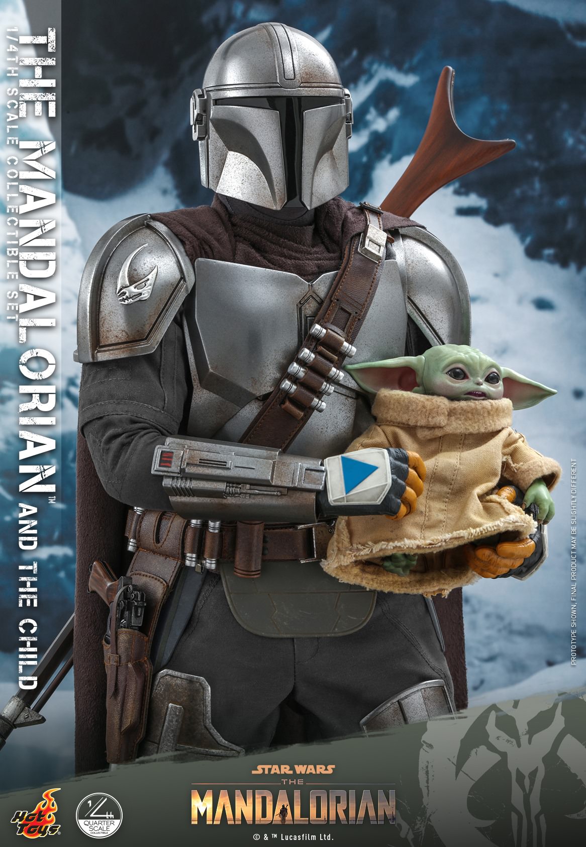 Hot Toys Star Wars™ The Mandalorian™ - 1/4th scale The Mandalorian &amp; The Child Collectible Set (Standard Version) QS016