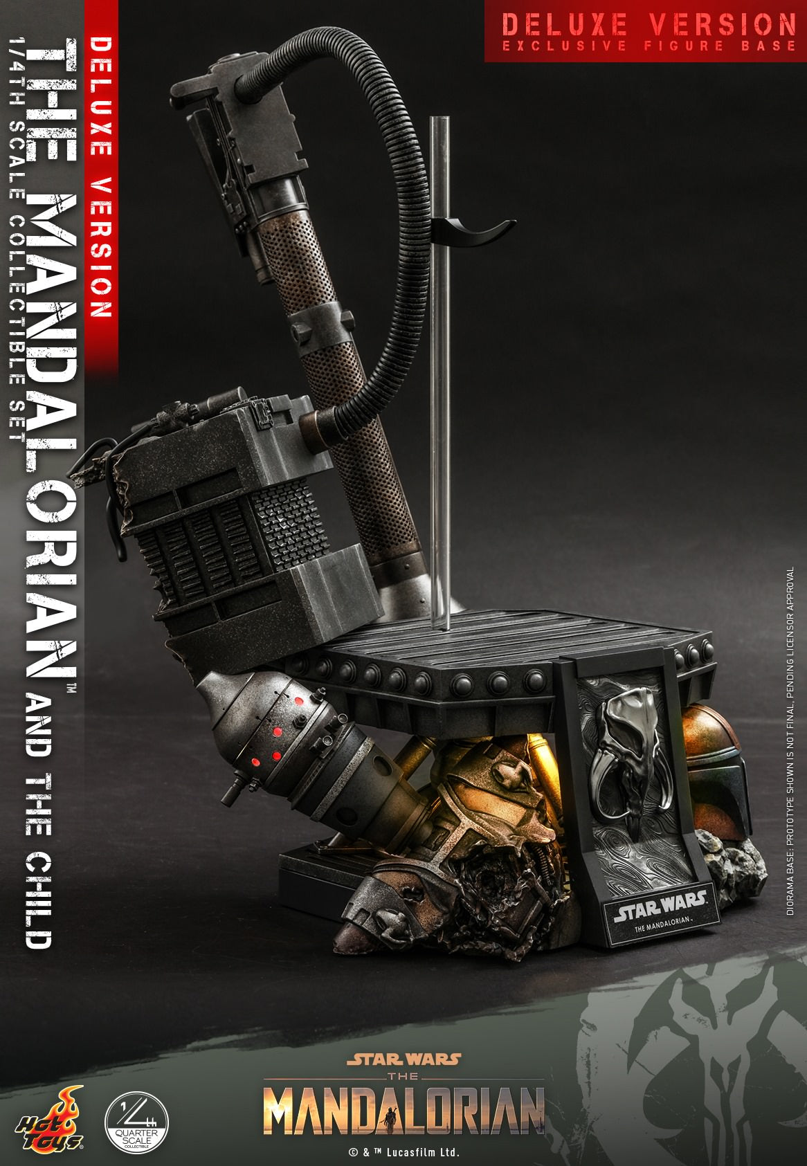 Hot Toys Star Wars™ The Mandalorian™ - 1/4th scale The Mandalorian &amp; The Child Collectible Set (Deluxe Version) QS017