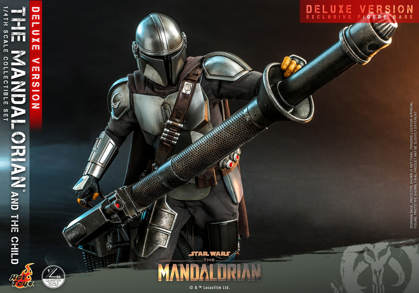 Hot Toys Star Wars™ The Mandalorian™ - 1/4th scale The Mandalorian &amp; The Child Collectible Set (Deluxe Version) QS017