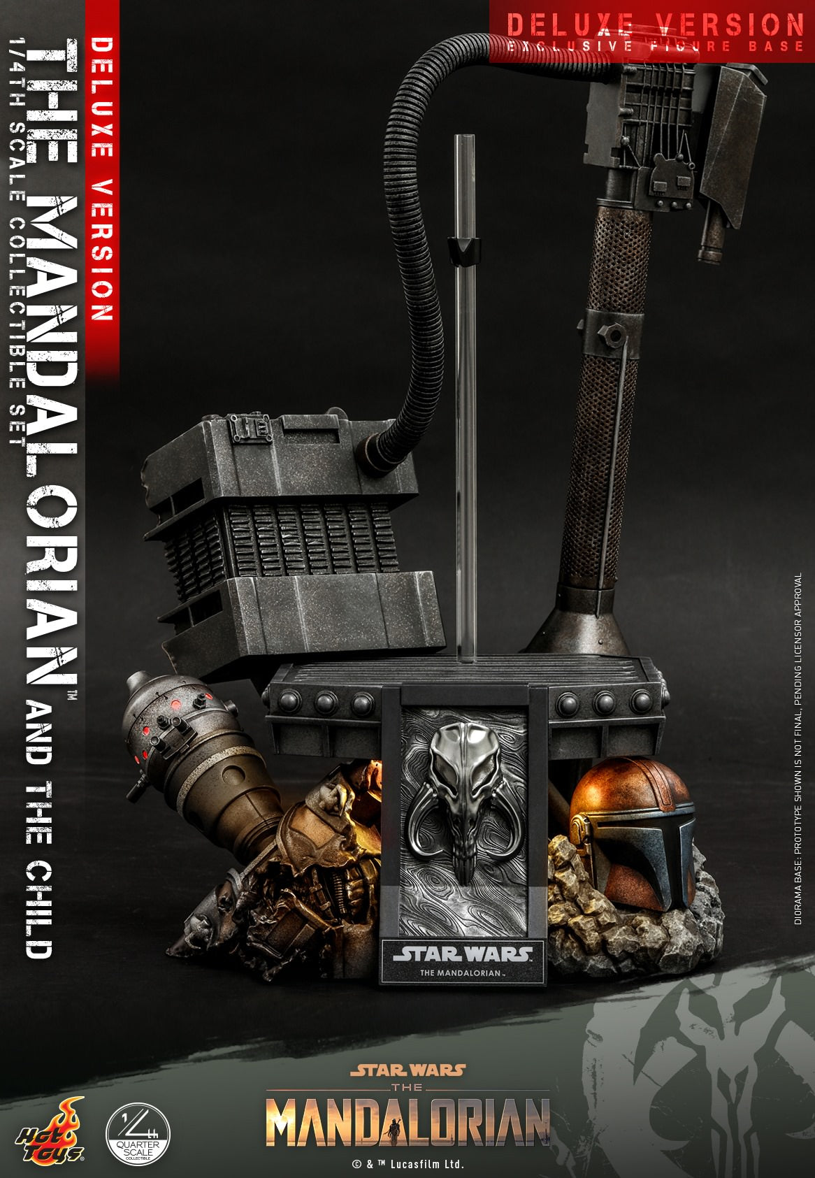 Hot Toys Star Wars™ The Mandalorian™ - 1/4th scale The Mandalorian &amp; The Child Collectible Set (Deluxe Version) QS017