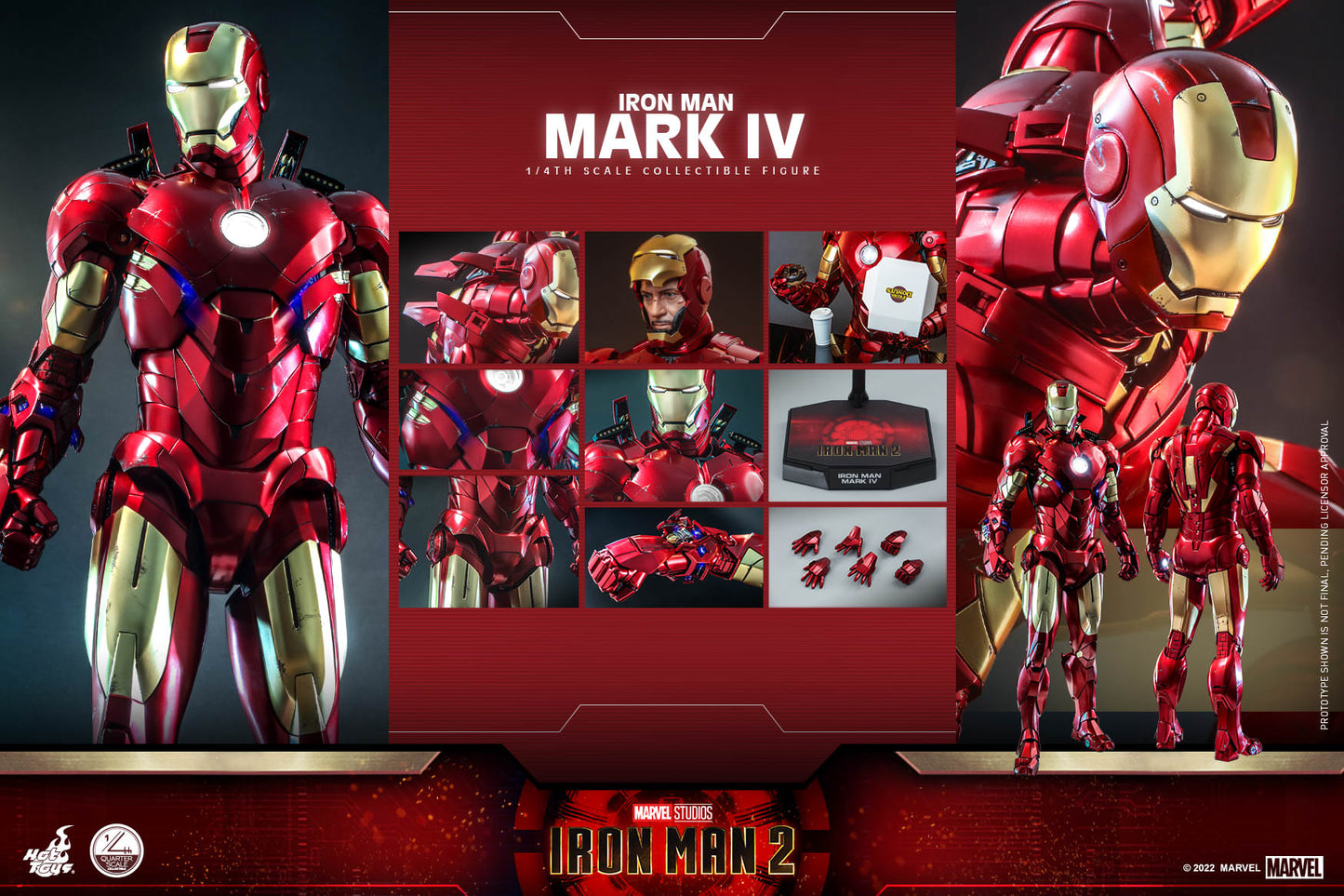 Hot Toys ''Iron Man 2'' - Iron Man Mark IV 1:4 Scale Collectible Figure QS020