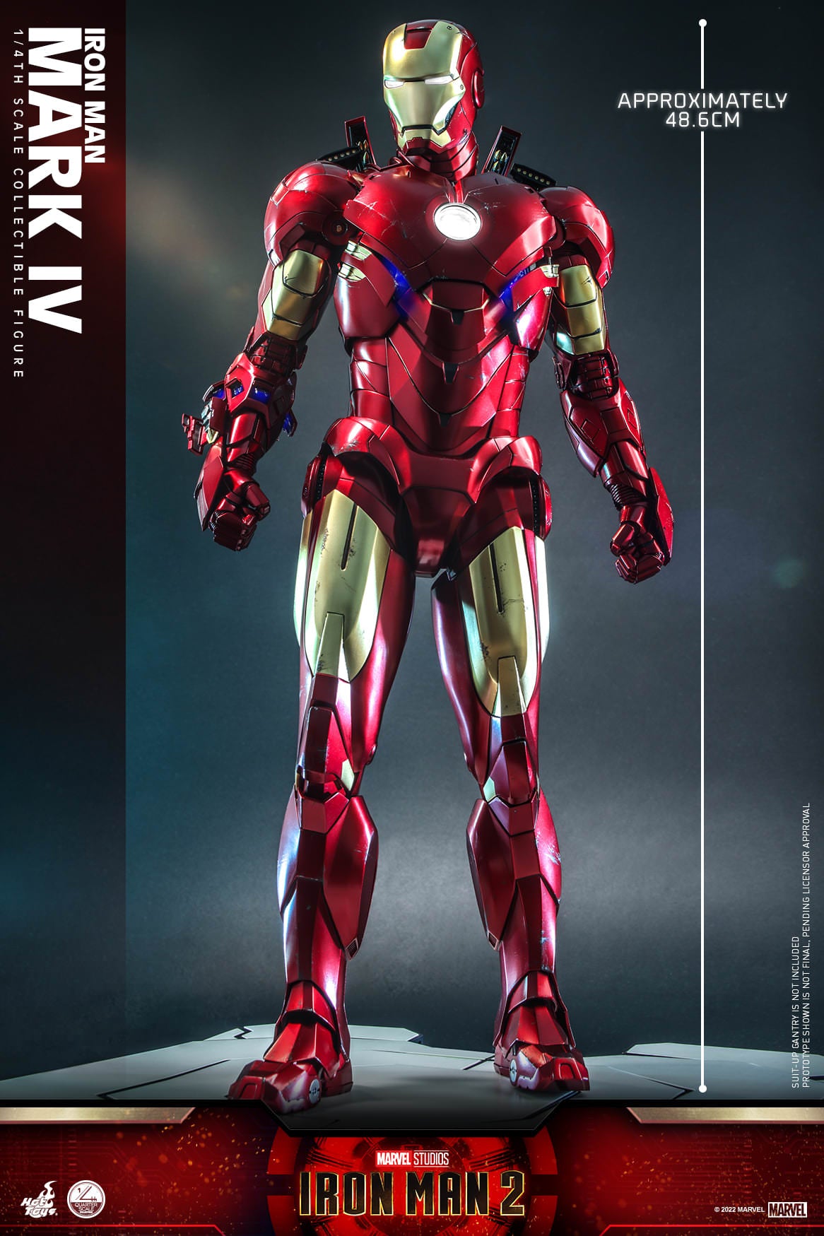 Hot Toys ''Iron Man 2'' - Iron Man Mark IV 1:4 Scale Collectible Figure QS020