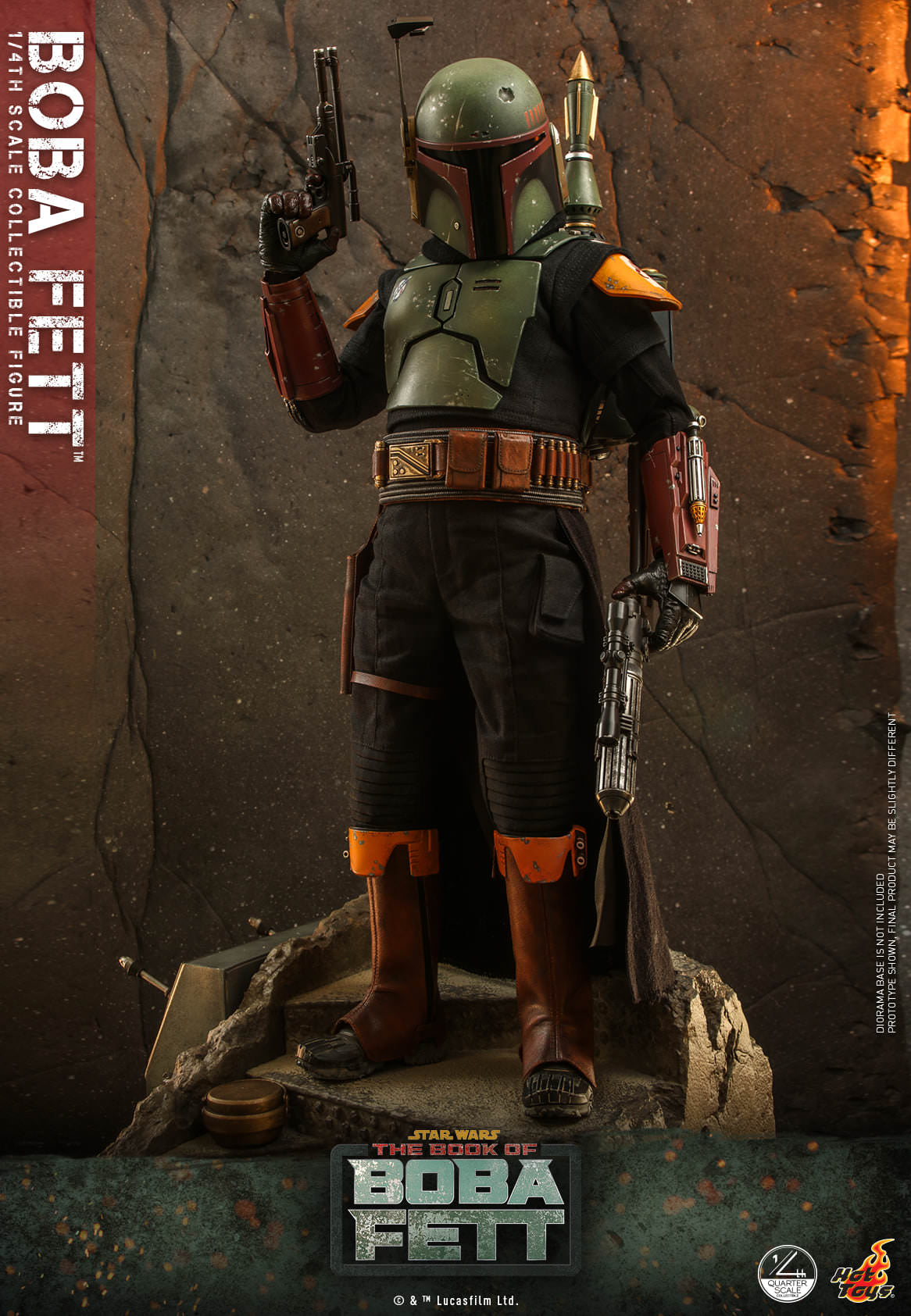 Hot Toys Star Wars: The Book Of Boba Fett - Boba Fett™ 1:4 Scale Collectible Figure (Normal Version) QS022