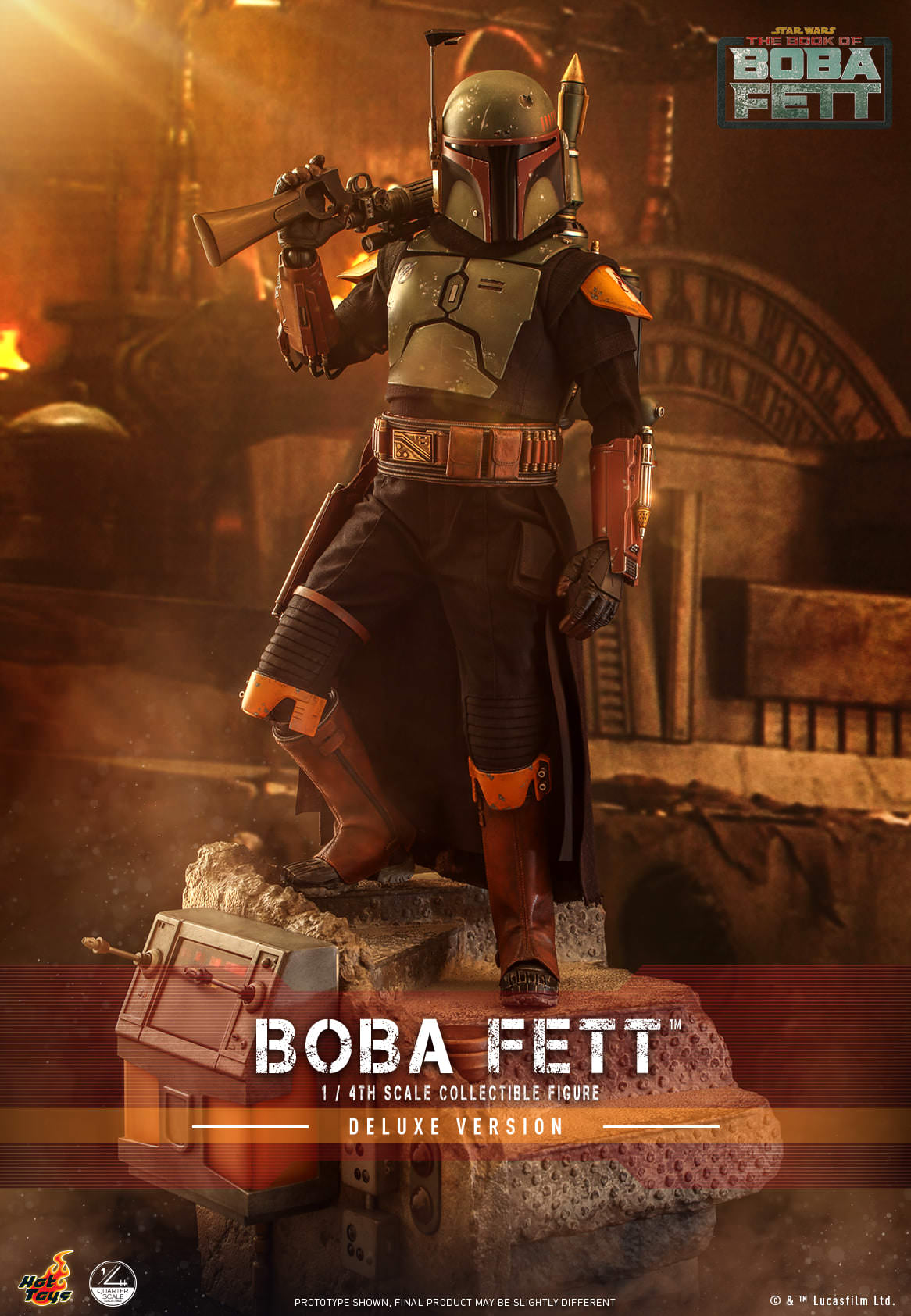 Hot Toys Star Wars : The Book Of Boba Fett - Boba Fett™ 1:4 Scale Collectible Figure (Deluxe Version) QS023