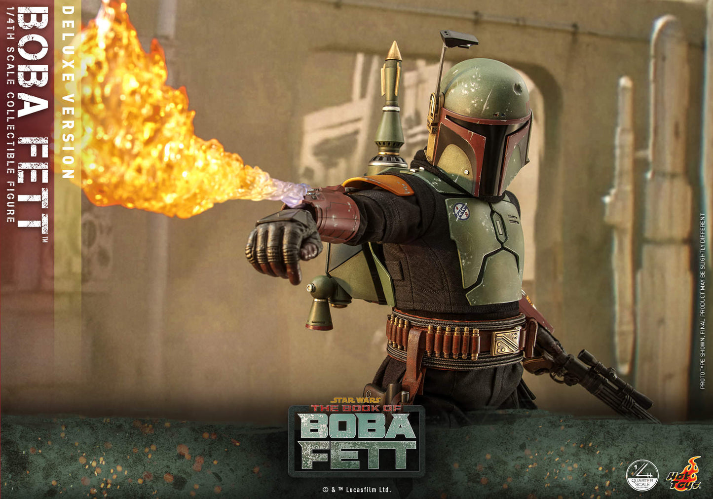 Hot Toys Star Wars : The Book Of Boba Fett - Boba Fett™ 1:4 Scale Collectible Figure (Deluxe Version) QS023