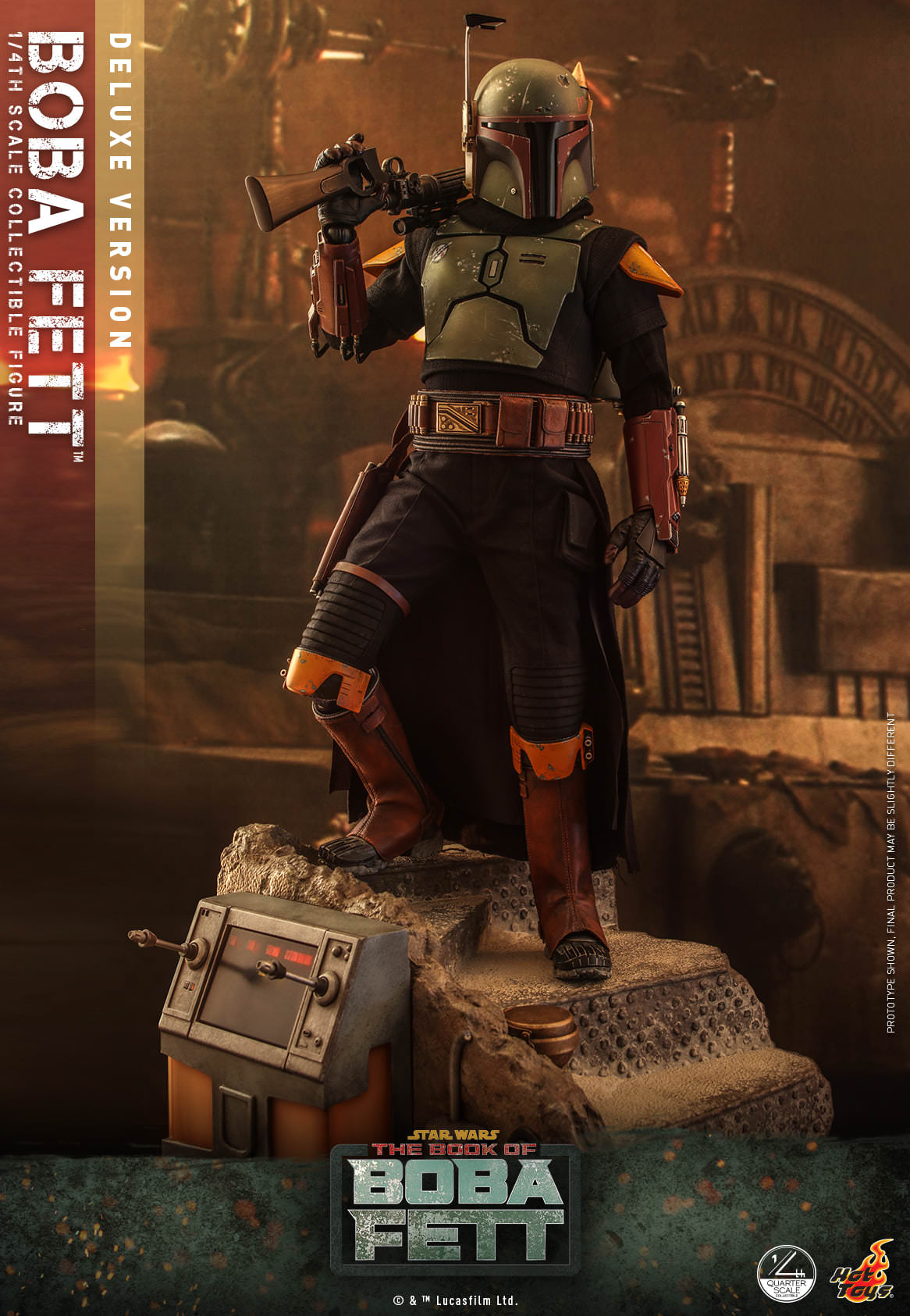 Hot Toys Star Wars : The Book Of Boba Fett - Boba Fett™ 1:4 Scale Collectible Figure (Deluxe Version) QS023