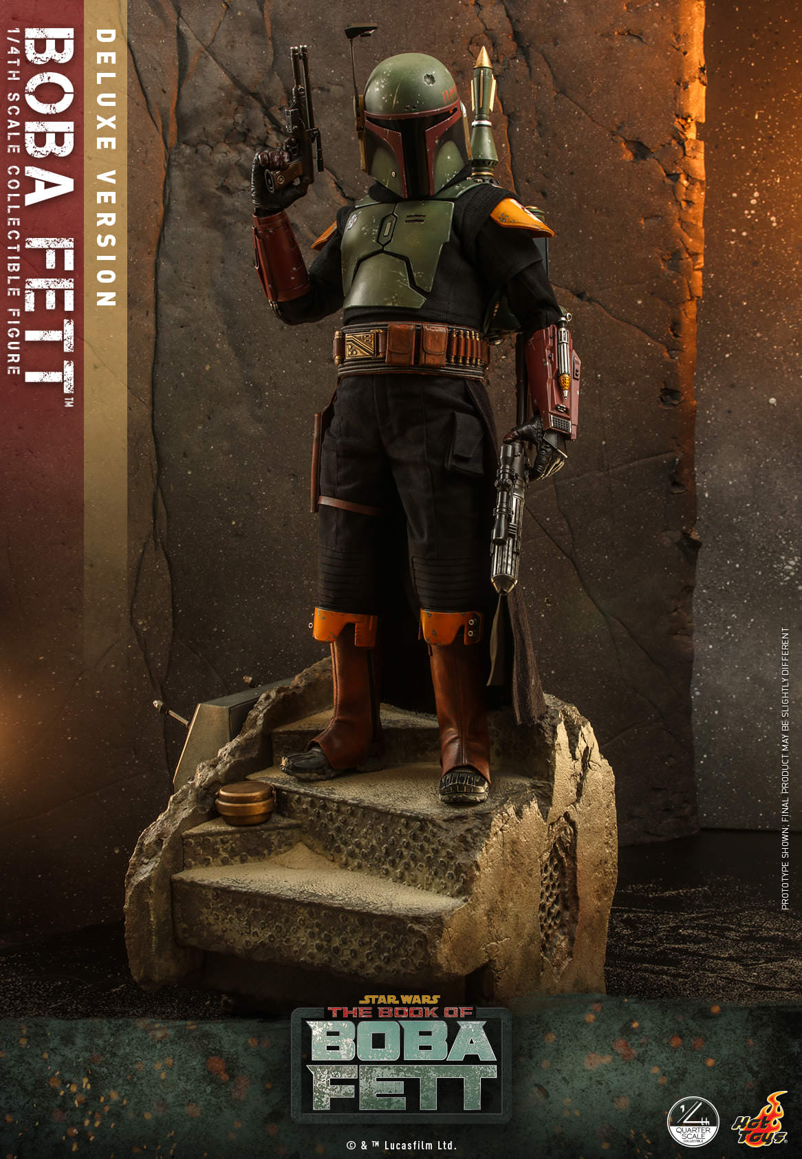 Hot Toys Star Wars : The Book Of Boba Fett - Boba Fett™ 1:4 Scale Collectible Figure (Deluxe Version) QS023