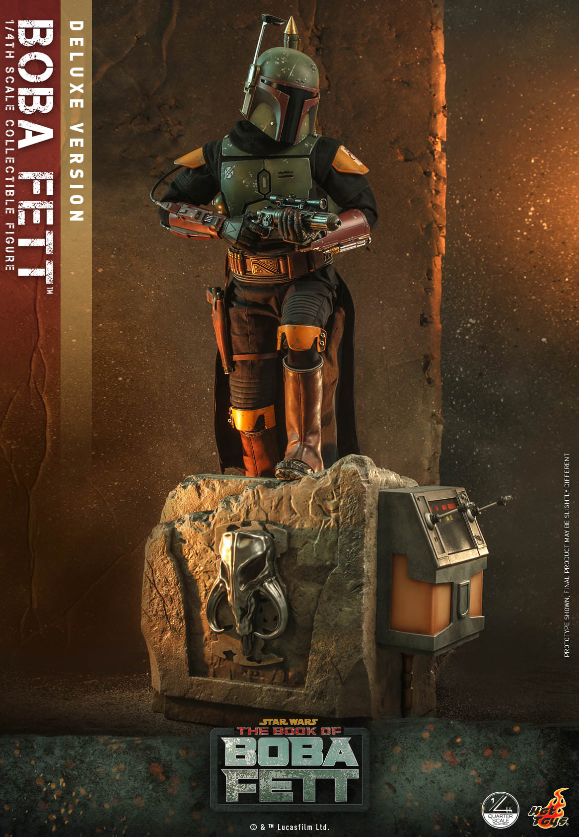 Hot Toys Star Wars : The Book Of Boba Fett - Boba Fett™ 1:4 Scale Collectible Figure (Deluxe Version) QS023